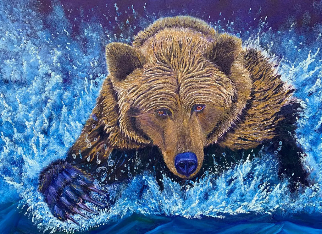 "Felix" Grizzly Bear - Limited Edition Print - The Art Shop | Artist Graham Watts
