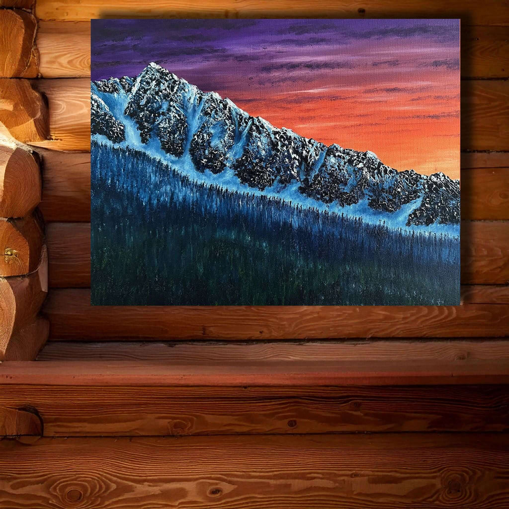 Mountain Art "Whistler Peak – Whistler BC" - Artist Graham Watts | Canadian Oil Painter in Vancouver, BC