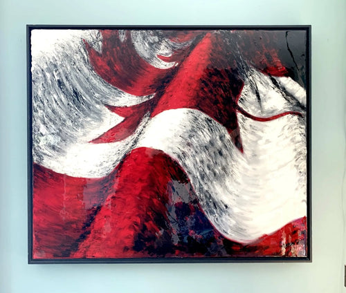 original oil painting Canadian Flag 