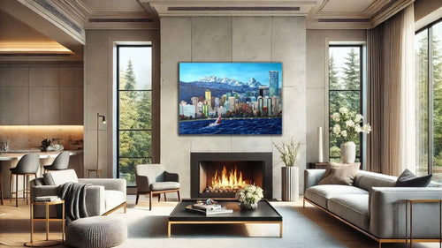 "Spanish Banks Beach" Vancouver Cityscapes - The Art Shop | Artist Graham Watts