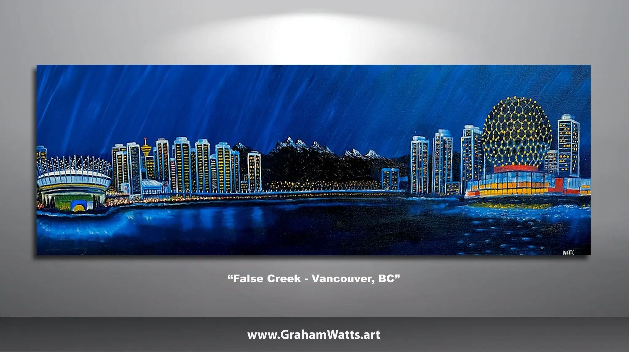 Vancouver Cityscapes "False Creek - Artist Graham Watts | Canadian Oil Painter in Vancouver, BC